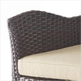 thumbnail image 2 of Outdoor Barstool 1-Piece Modern Multi-Brown Swivel with Tapered Legs for Patio Backyard | PE Rattan+Iron+Waterproof Fabric | Solid Back, 2 of 14