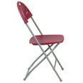 thumbnail image 2 of Flash Furniture 8 Pk. HERCULES Series 800 lb. Capacity Burgundy Plastic Fan Back Folding Chair, 2 of 5