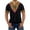 01 Black, variant on Awdenio Mens T-shirt Fashion Casual Ethnic Style Printed Short-sleeved V-neck Bottom Shirt Top/shirt Blouses Machine Washable, Perfect for Summer Casual Wear