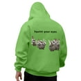 thumbnail image 3 of WILLBEST Sudaderas Deportivas para Hombre, Suéter con Capucha y Bolsillo De Manga Larga para Otoño e Invierno, con Estampado De Conejo Divertido De Color Sólido para Hombre y Mujer XXGrande, 3 of 5
