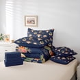 thumbnail image 6 of Feelyou Hippie Sheep Skeleton Bedding Comforter Set 7pcs, Rose Flower Cactus King Bedding Sets, Western Cowgirl Boot Reversible Bed Sheets, Super Cozy Room Decor, 6 of 8