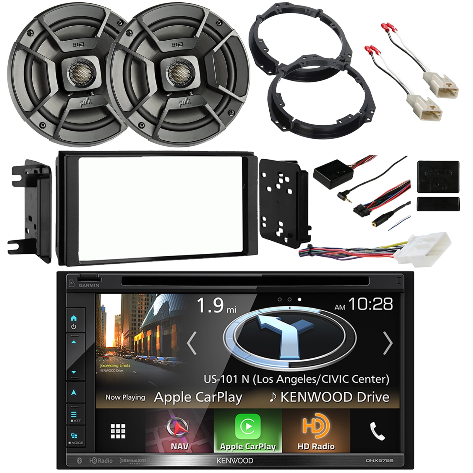 Kenwood 6.8" Double DIN Touchscreen Navigation Bluetooth CarPlay Radio