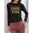 thumbnail image 2 of Country Xmas Y'all Holiday Women's Long Sleeve, 2 of 4