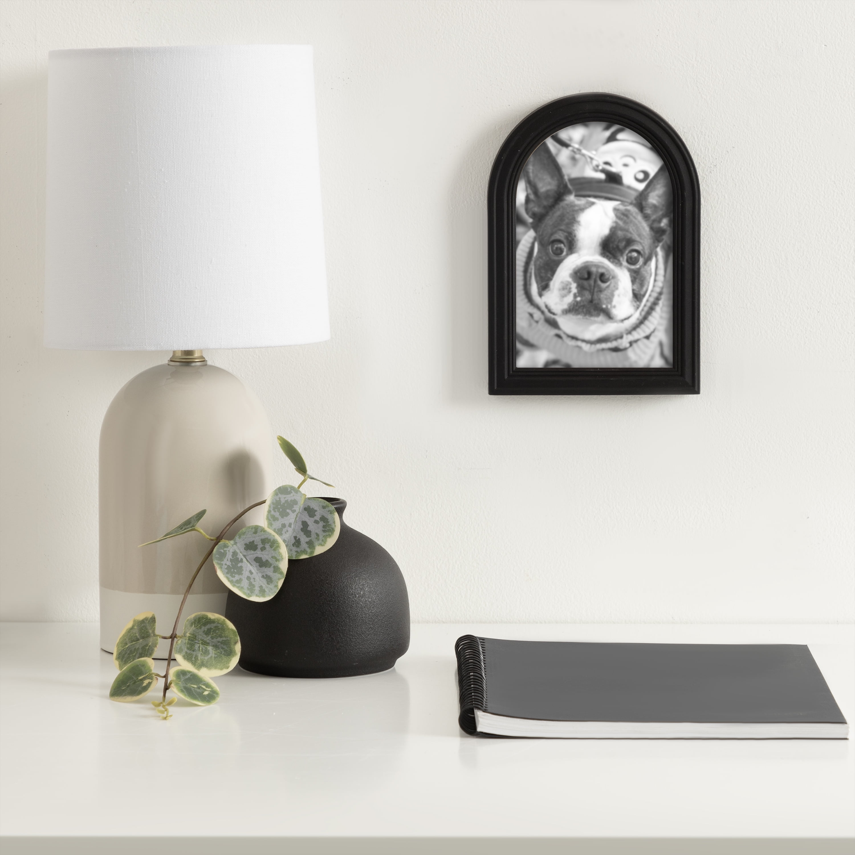 (3 pack) DesignOvation 4x6 Arch Black Decorative Tabletop Picture Frame