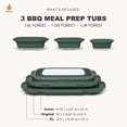 thumbnail image 2 of Juego de 3 recipientes plegables para preparación de alimentos con tapa Drip EZ, 2 of 7