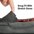 thumbnail image 3 of RockDove Men's Moccasin Slippers with Flannel Lining, 3 of 5