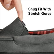 Ravelier Men's Moccasin Slippers with Flannel Lining