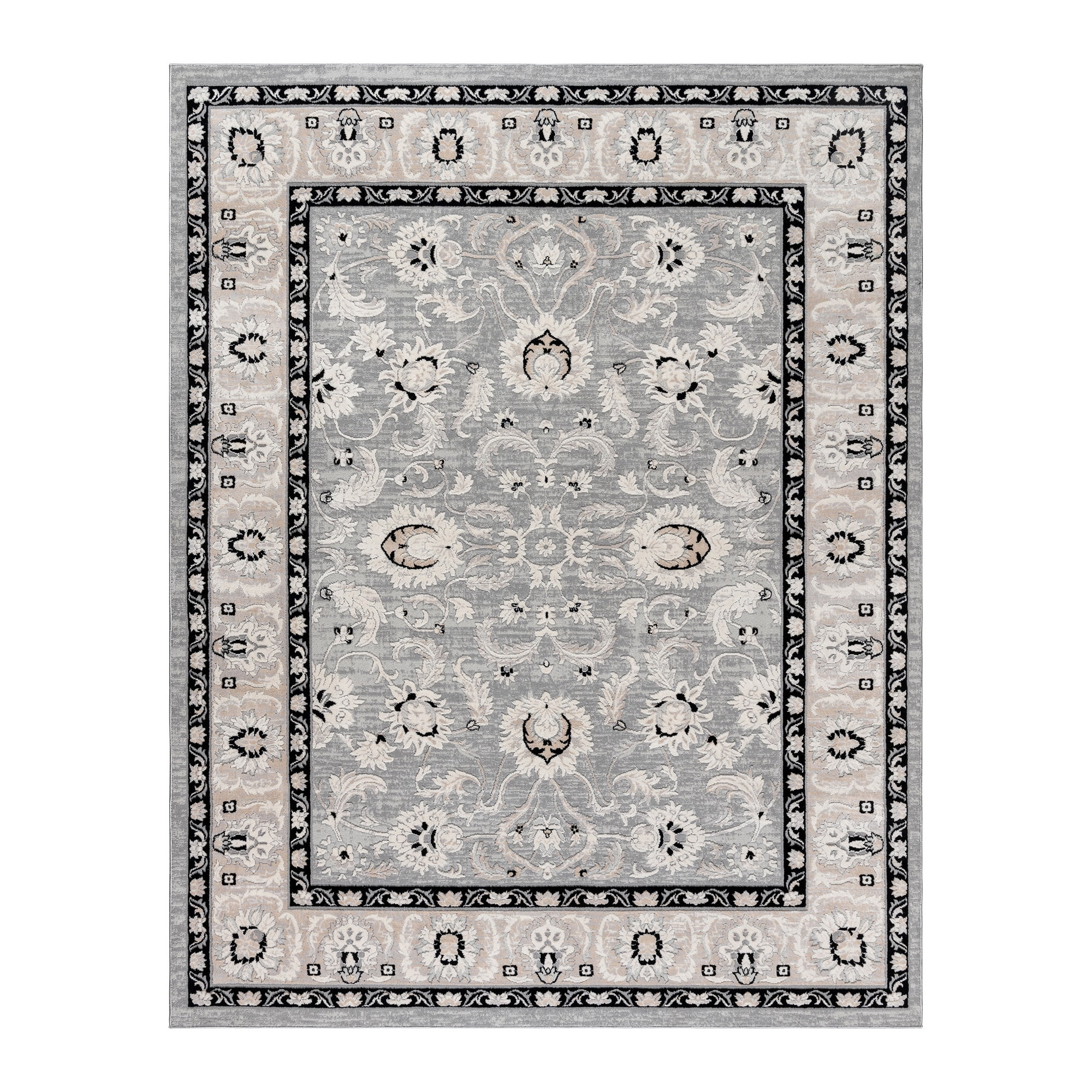 Arlo Ziyah Transitional Oriental Cream Area Rug, 6x9