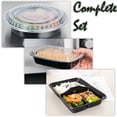 thumbnail image 2 of Meal Prep Containers Kit: (30 Pk) Rectangle Food Container + (30 Pk) Reusable 3 Compartment Container + (30 Pk) Microwavable BPA Free Prepping Container With Lid, Great for meal planning., 2 of 5