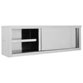 thumbnail image 4 of vidaXL Kitchen Wall Cabinet, Stainless Steel, 15.7'', 4 of 25