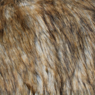 Faux/Fake Fur Mongolian Fabric Sold by The Yard (Black)