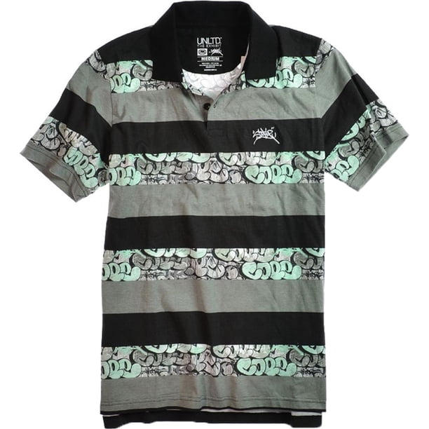 Ecko Unltd. Polo de rugby The Exhibit Distinguished para hombre, negro, XXL