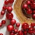 thumbnail image 3 of Northlight Shatterproof Christmas Ball Ornaments - 2.25" to 4" (100mm) - Red - 50ct, 3 of 7