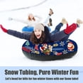 thumbnail image 2 of serony Christmas Inflatable Ski Rings Inflatable Snow Tube for Sledding Winter Outdoor Fun Toys for Children Boys Girls, 2 of 7
