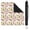 Plants-126, variant on 31.5 Inch Botanical Game Mat Made of Premium Rubber Material with Anti-Slip Surface Grip and Noise Dampening Properties for Mahjong Tiles Board Games