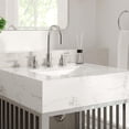 thumbnail image 3 of Modway Gridiron 24" Stainless Steel Bathroom Vanity in White/Silver, 3 of 8