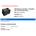 thumbnail image 2 of ABS Warning Lamp Relay - Compatible with 1994 Chevy Blazer, 2 of 2