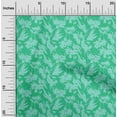 thumbnail image 1 of oneOone Velvet Sea Green Fabric Florals Craft Projects Decor Fabric Printed By The Yard 58 Inch Wide, 1 of 4