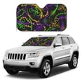 thumbnail image 3 of Bingfone Neon Mardi Gras Car Windshield Sunshade,Sun Foldable Sun Shield Sun Visor for Car - Small, 3 of 9