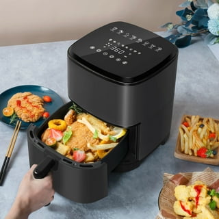 Momo Lifestyle Small Air Fryer 3.4 qt Ceramic Coated Teflon Free Compact Air Fryer 12 Functions