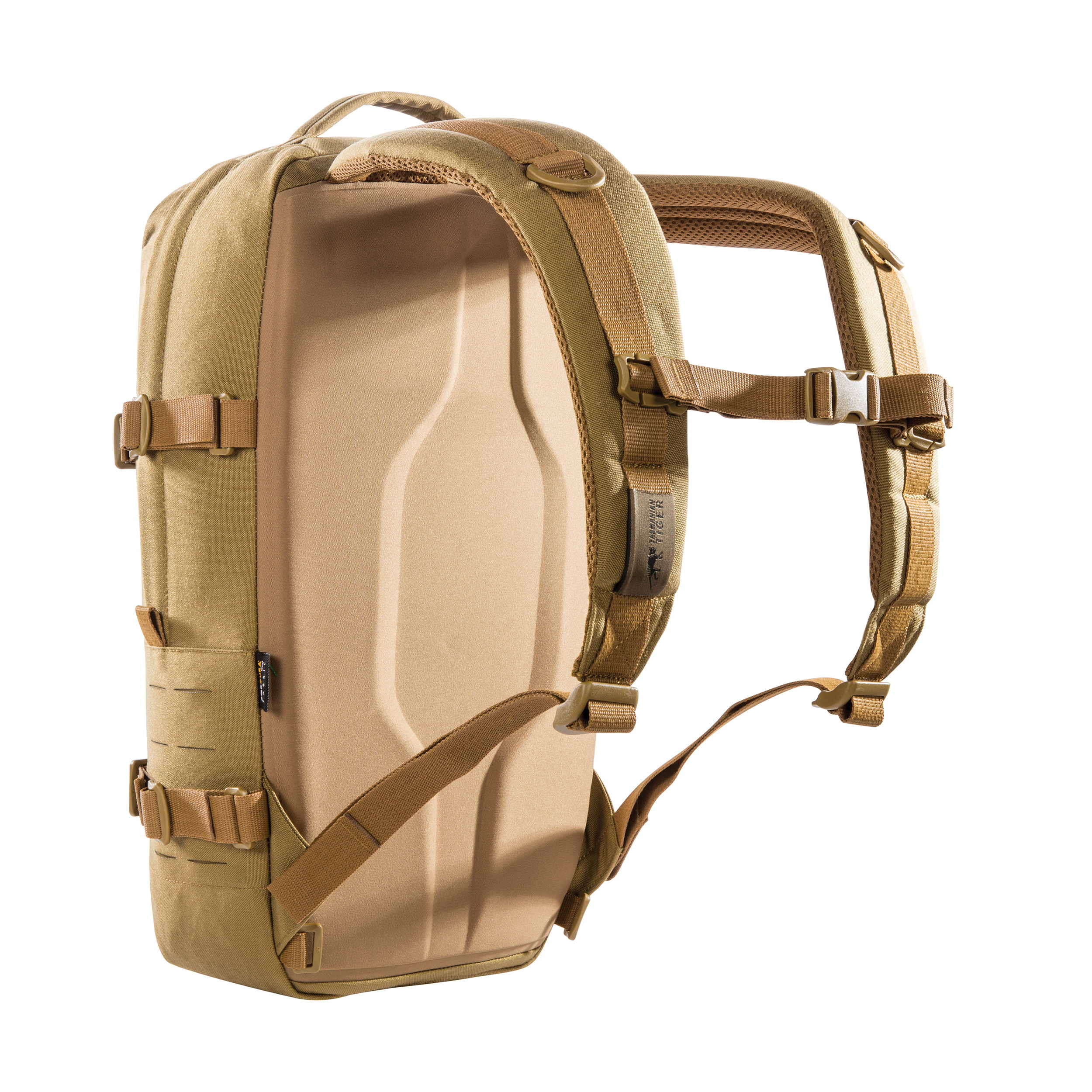 Tasmanian Tiger Modular Daypack L, Compact Backpack, Internal and External MOLLE, Cordura 700D, YKK Zippers, Coyote