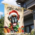 thumbnail image 3 of Merry Christmas Santa Boxer Scarf Twinkling Lights Xmas Holiday House Flag 28x40in Double Sided Boxers Dog Lover Gifts Idea Outdoor Decor - 00022, 3 of 5