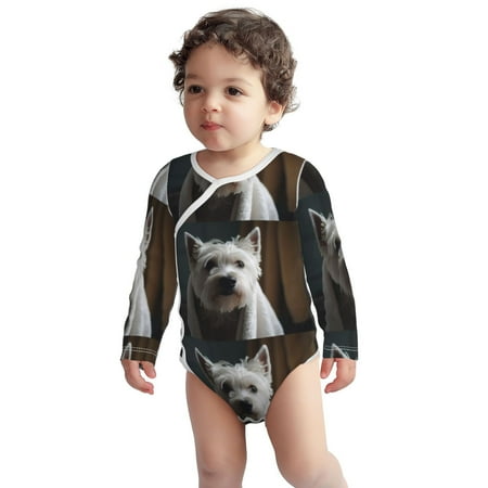 

Fotbe Dog Wrapped in Towel 1 Pattern Unisex-baby Long-sleeve Bodysuit Long Sleeve Bodysuits One-piece 100% Organic Cotton for Infant Baby Boys Unisex-3 Months