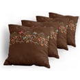 thumbnail image 5 of Ambesonne Chocolate Throw Pillow Cover 4 Pack, Valentines Day Design, 24", Multicolor, 5 of 7