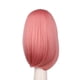 thumbnail image 3 of Peluca corta para cosplay, estilo anime, rosa, con flequillo lateral, 40 cm, 3 of 3