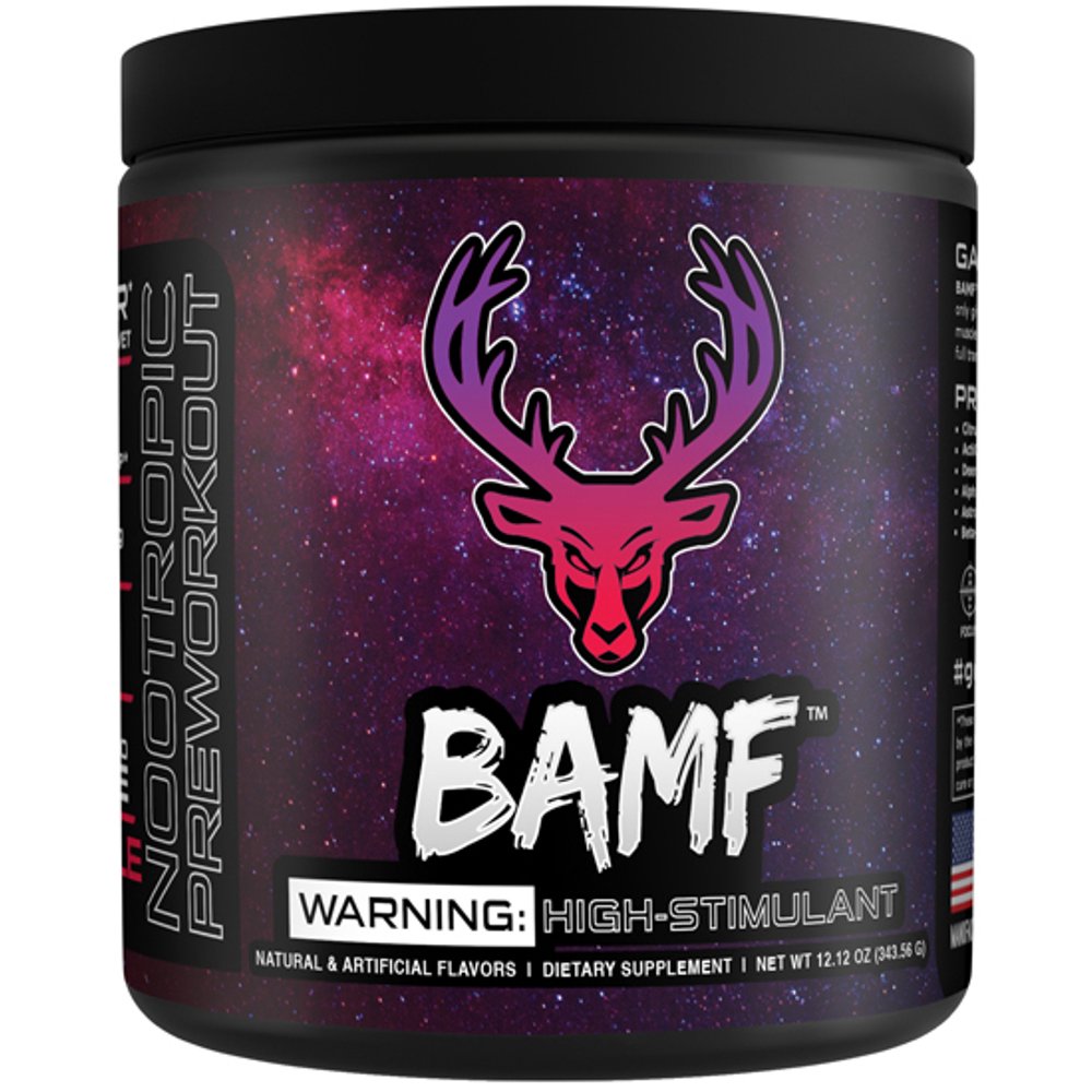 Bucked Up BAMF Nootropic PreWorkout Jungle J (Mixed Berry) 30 Servings