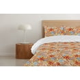 thumbnail image 4 of Ambesonne Starfish Down Alternative Quilt Comforter, Print Nautical Sea Animals, King, Marigold Pale Peach Coral, 4 of 5