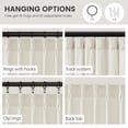 thumbnail image 2 of Jainmy 84 inches Pinch Pleated Velvet Blackout Curtains for Bedroom Living Room,Luxury Room Darkening Thermal Insulated Velvet Curtains,Ivory,2 Panels,40"×84", 2 of 8