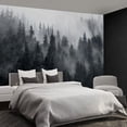 thumbnail image 2 of - Nature Forest Tree Mural Woodland Landscape Backgrounds Cottage Jungle Wallpaper Extra Large Wall murals for Bedroom Living Room（not Peel and Stick）-, 2 of 4