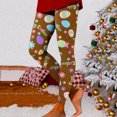 thumbnail image 2 of DDAPJ pyju 2025 Easter Leggings for Women Bunny Eggs Print Yoga Pants Buttery Soft Casual Tights Novelty Holiday Bottoms Brown L, 2 of 5