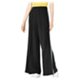 thumbnail image 1 of Project 28 Pantalones de pierna ancha informales con parte delantera plisada para mujer, negro, mediano, 1 of 2