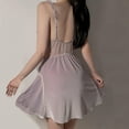 thumbnail image 4 of OSFVNOXV Retro Velvet Nightgowns for Women Vintage Chemise with Built-In-Bra,Soft Comfortable Loungewear Sleepwear, 4 of 4