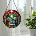 thumbnail image 4 of Nativity SceneStained Glass Suncatcher, Nativity SceneGlass Suncatchers for Windows For Merry Christmas, 4 of 7