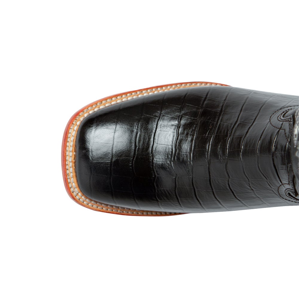 Ferrini  Mens Mustang Alligator Square Toe   Boots   Mid Calf - image 4 of 5