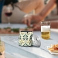 thumbnail image 5 of Yayeee Ashtray with Lid for Cigarette Smokeless Stainless Steel Home Ash Holder, Beige Floral Pattern, 5 of 7