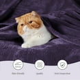 thumbnail image 7 of U by Bedsure Purple Fleece Throw Blankets, 260GSM Lightweight Plush Soft Cozy Blanket, ,49X59 inches, 7 of 7