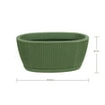 thumbnail image 3 of Ecobo 9.1 inches wide Eco-Friendly Oval Planter Box, Garoa Indoor/Outdoor use, Durable & Versatile, Designed by Brazilian Artisans, Contemporary All-Weather Design – Green, 3 of 5