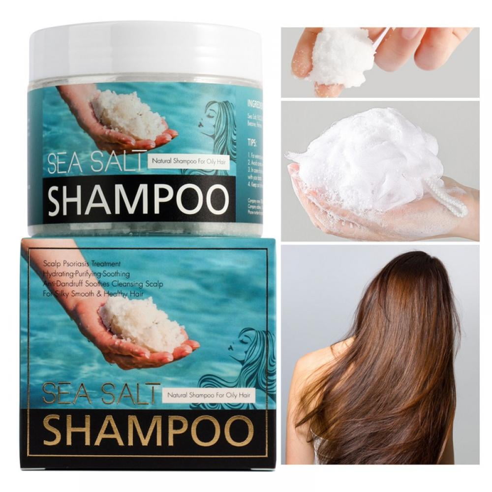 Grøn baggrund bejdsemiddel side 200ml Sea Salt Shampoo Cruelty Free Exfoliating for All Hair Types -  Walmart.com