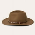 thumbnail image 2 of Stetson Men's Santa Fe Crushable Wool Hat Driftwood, Small, 2 of 7