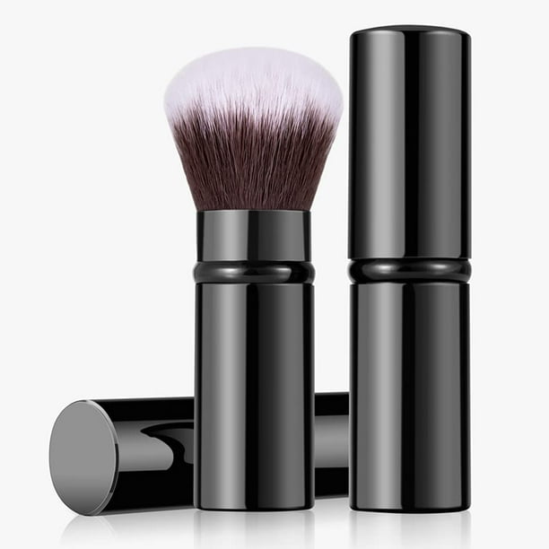 RN BEAUTY Brochas Kabuki retráctiles Brocha para base Brocha para polvos Brocha para colorete Brocha de maquillaje extensible Brocha para licuadora facial Brocha para corrector pulidor de mezcla miner