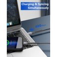 thumbnail image 4 of Cable de carga PRAKIE Lightning trenzado de nailon, paquete de 2 unidades, 1,8 m, iPhone, 4 of 7
