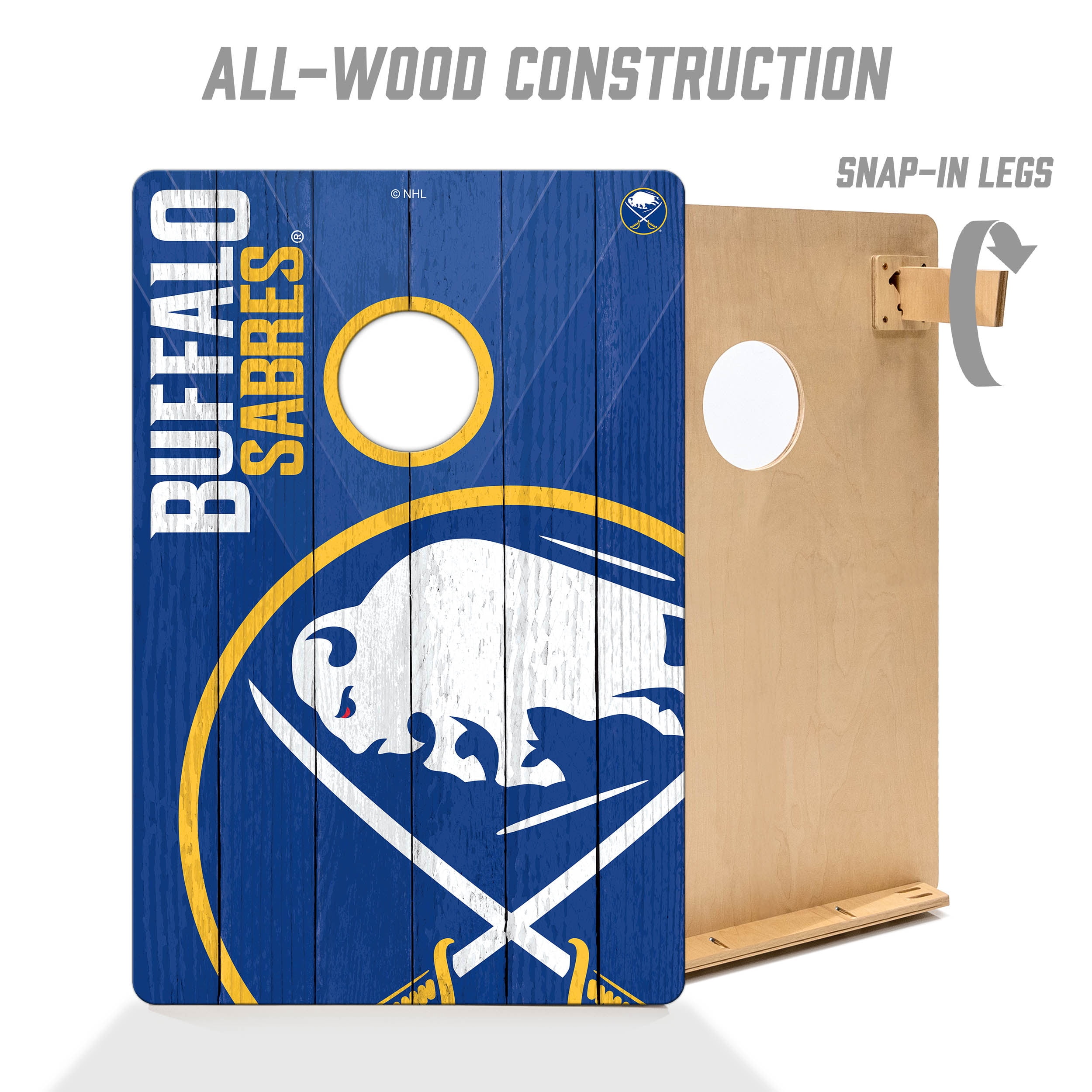 YouTheFan NHL Buffalo Sabres 2' x 3' Cornhole Game No Bags
