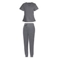 thumbnail image 1 of Uniformes de trabajo de enfermera Conjuntos de matorrales para mujeres Bolsillos múltiples Secado rápido Traje de enfermera resistente , M M SM SunniMix Uniformes de trabajo, 1 of 8