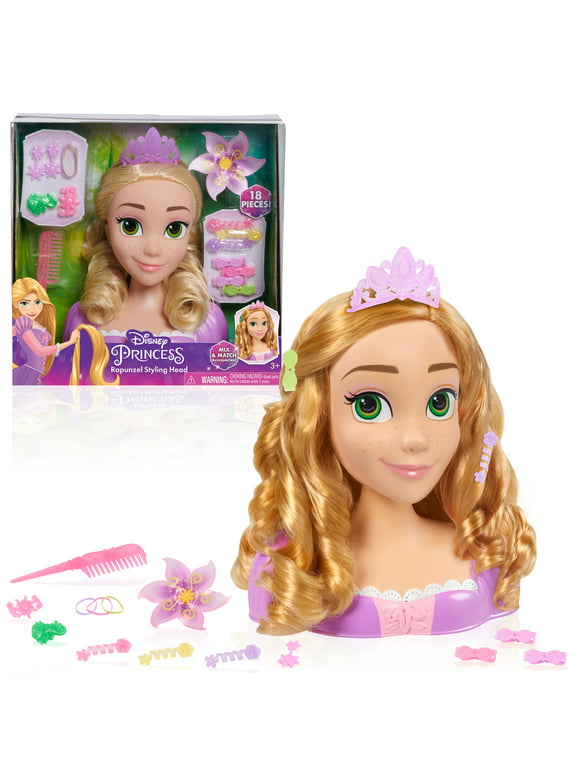 Kids Fashion Toy Children Makeup Pretend Playset Styling Head Doll
