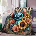 thumbnail image 1 of Cartoon Cute Stich Blanket, 3D Printing Lilo & Strong Soft and Comfortable Children's Nap Sleeping Blanket, Bedding, 1 of 5
