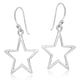 thumbnail image 5 of Aretes Colgantes Simétricos de Estrella Brillante de 5 Puntas para Uso Diario en Plata de Ley 925, 5 of 6